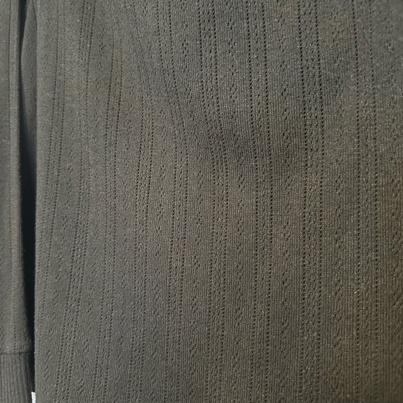 LOFT Black Textured Knit Top - Picture 3 of 5